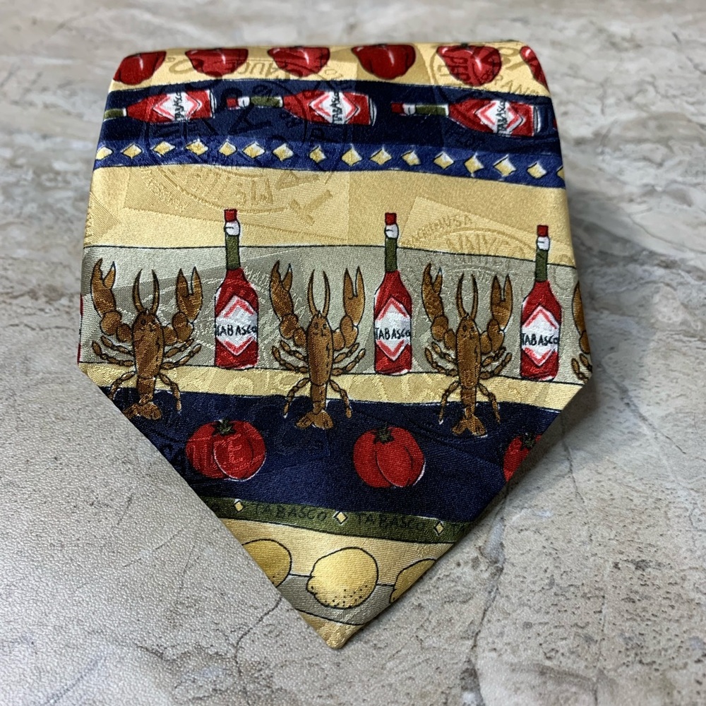Tabasco mind silk necktie